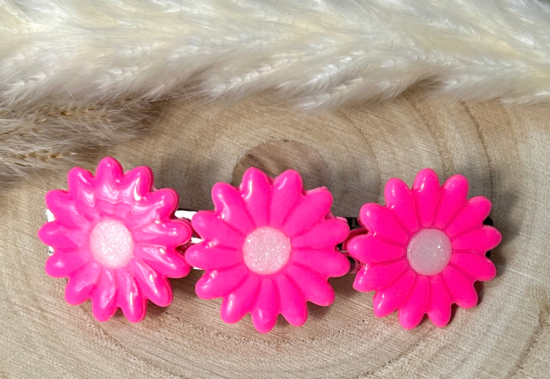 Grandes Barrettes Fleurs