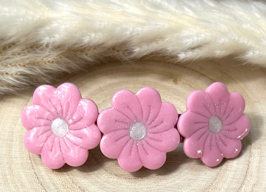 Grandes Barrettes Fleurs